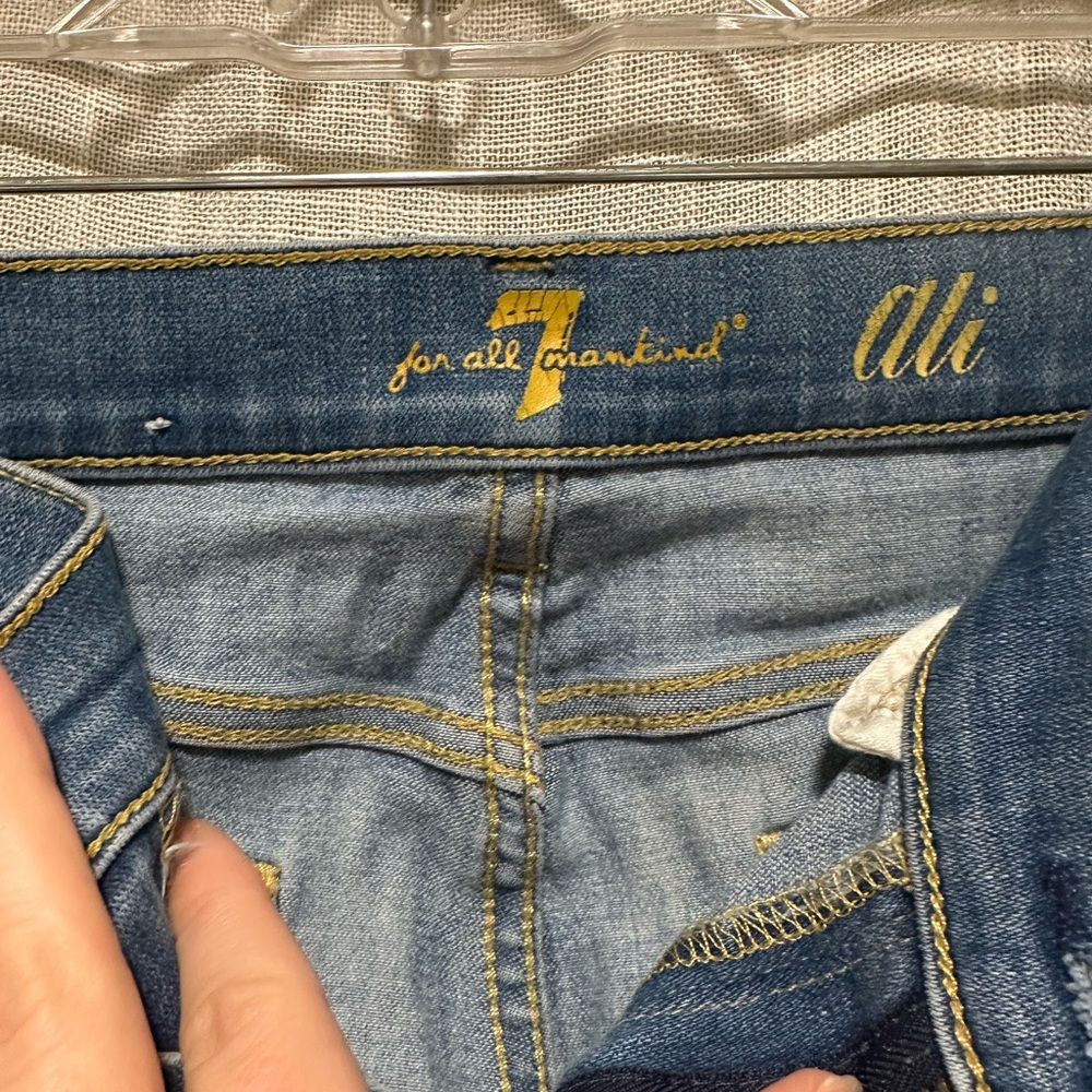 7 for all mankind bootcut jeans, size 26